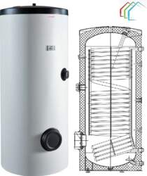 DRAŽICE Ātrsilditajs siltumsūkņiem OKC 200 NTR/HP (OKC200NTR/HP )
